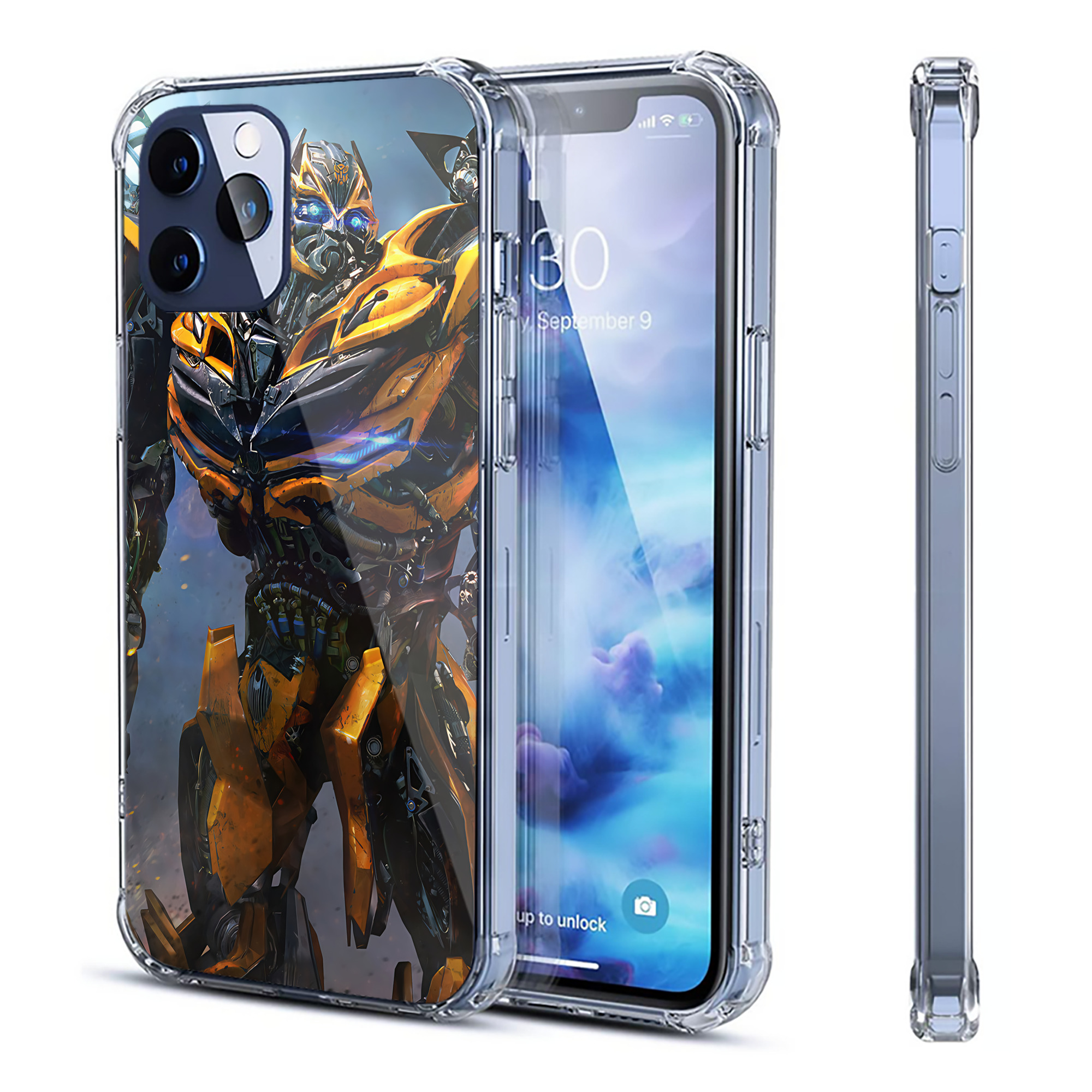 （画像用） Transformers トランスフォーマー 【iPhone 12シリーズ対応】透明スマホケース（クリアソフトケース）